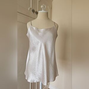 Vince Satin Slip Cami - Color Champagne - Spaghetti Strap - Size Large